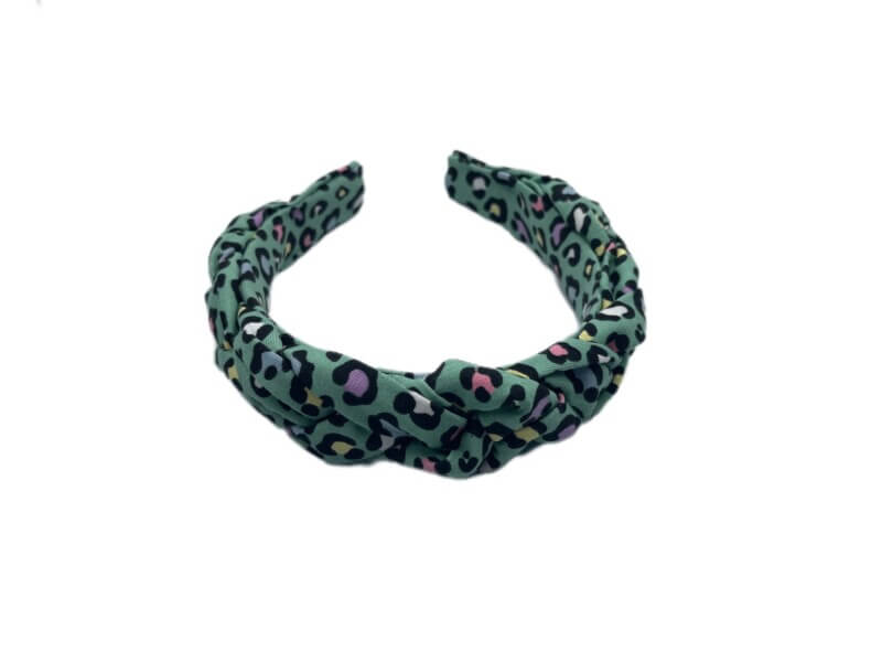 Headpiece braid animal green
