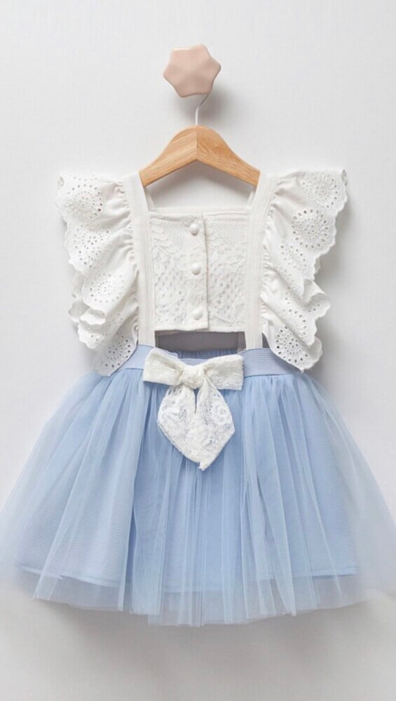Romantic dress blue pastel