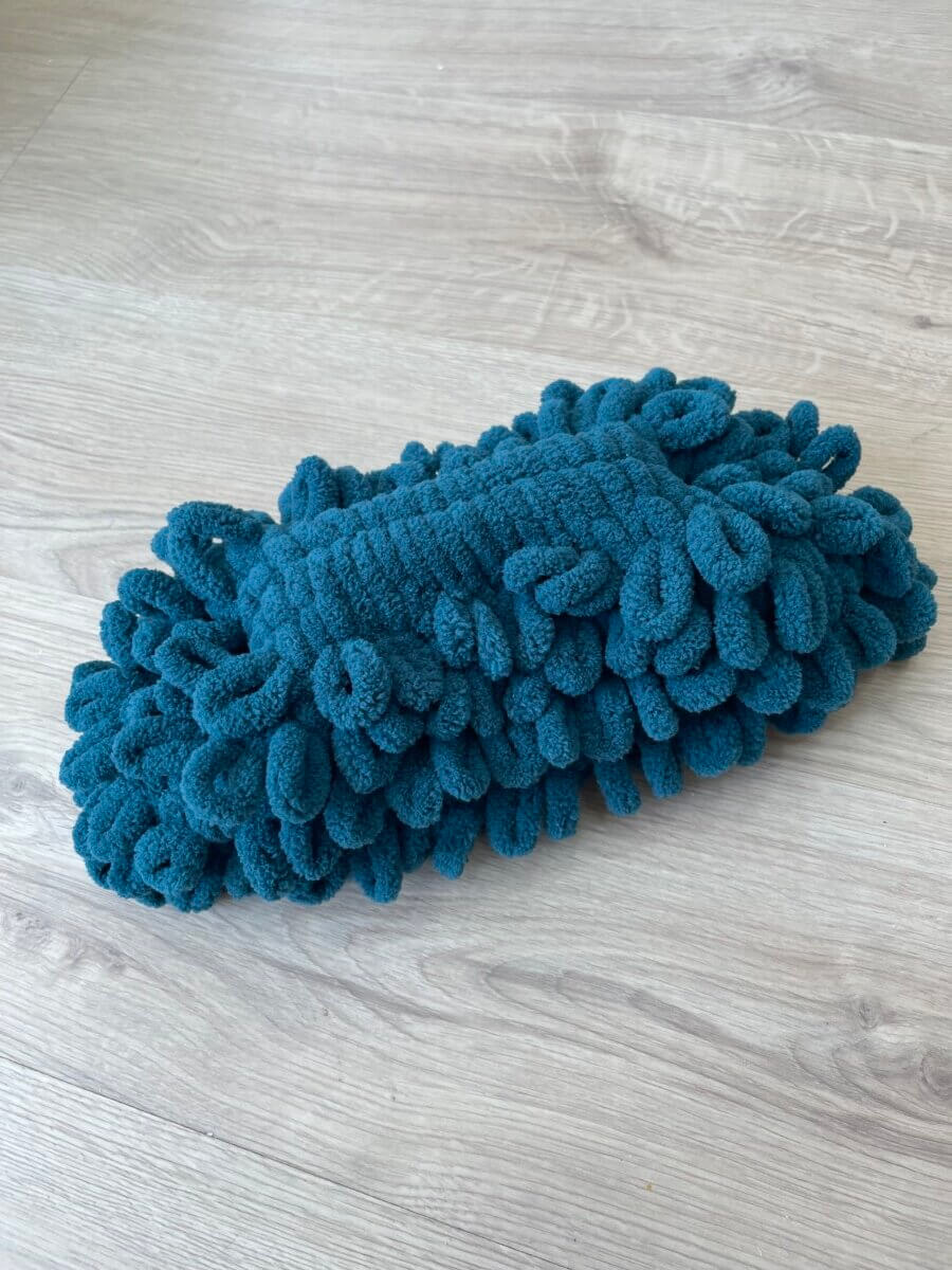 Puffy bag πετρόλ