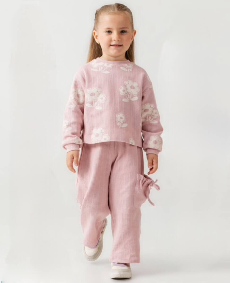 Σετ πλεκτό λουλούδια