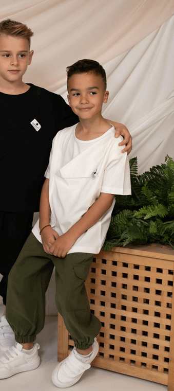 Minimo 2PCS SET ASYMMETRIC TOP  & CARGO-JOGGER PANTS